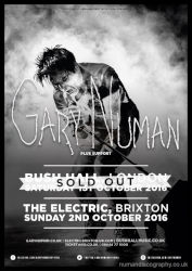 Gary Numan Venue Poster 2016 Brixton
